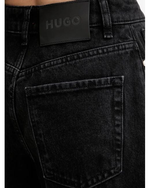 HUGO ワイドジーンズ Black