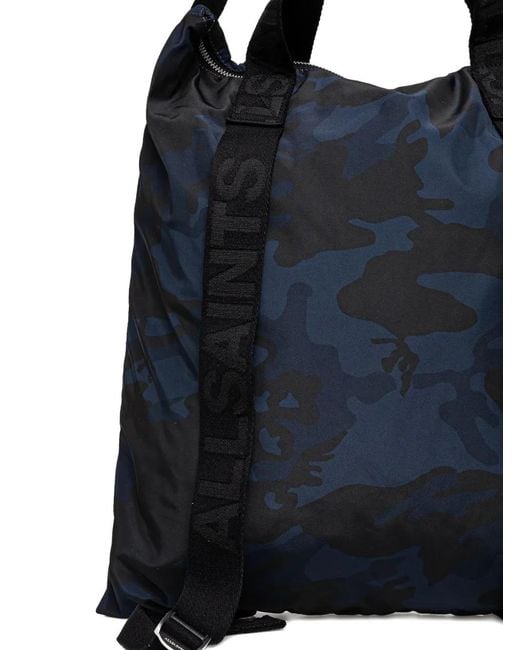 AllSaints Blue Kei Multi-Use Backpack for men