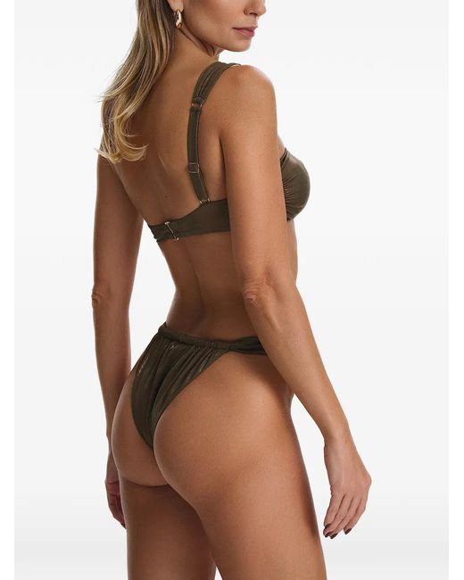 SOFIA ERHAN Green Chiara One-Shoulder Bikini