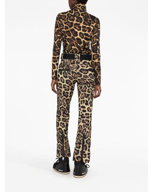 Top Leona con estampado de leopardo Goldbergh de color Black
