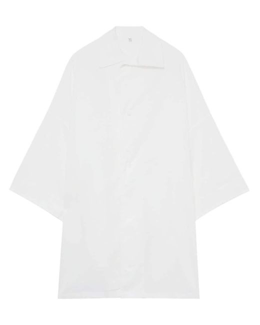 Robe-chemise en coton à manches longues Y's Yohji Yamamoto en coloris White