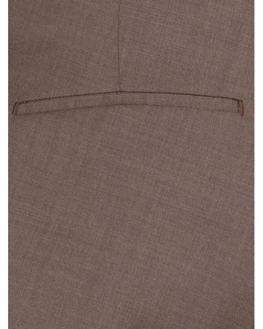 Briglia 1949 Gray Tiberios Pleated Trousers for men