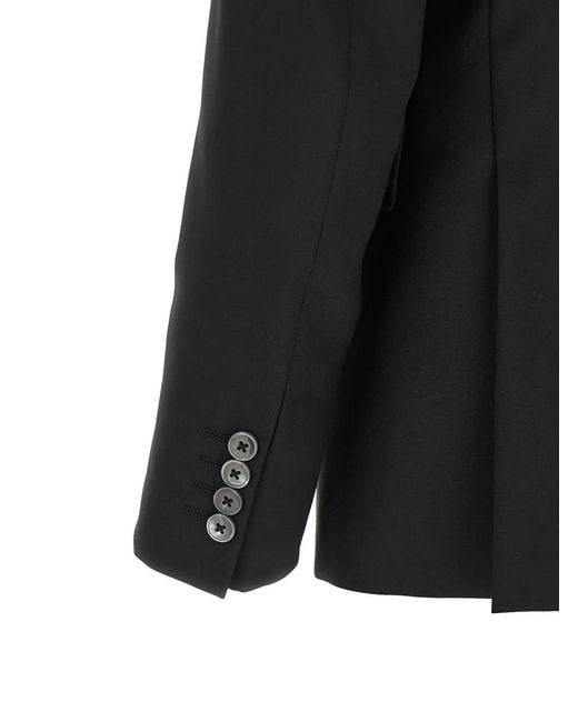 Pal Zileri Black Button Wool Suit for men