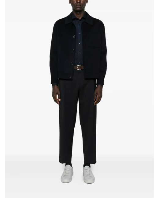 Arma Black Jur Button-Fastening Jacket for men