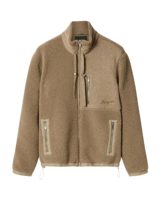 Axel Arigato Brown Embroidered-Logo Jacket for men