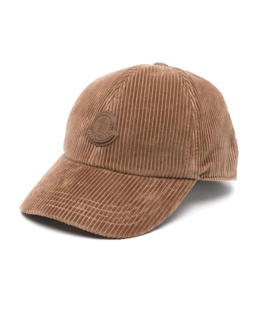 Gorra lisa Moncler de hombre de color Brown