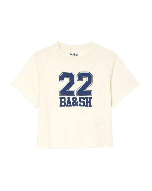 Ba&sh Blue T-Shirt mit Print