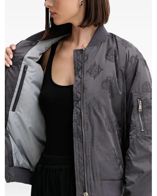 Guess Gray Patterned Bomber Jacket