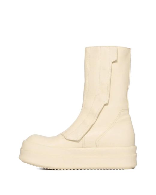 Rick Owens Natural Temple Moto Turbogeo Boots for men