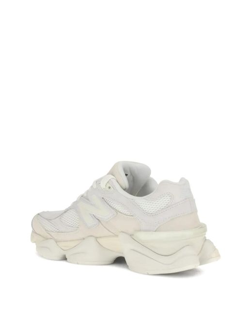 New Balance White Mesh-Panelled Chunky Sneakers
