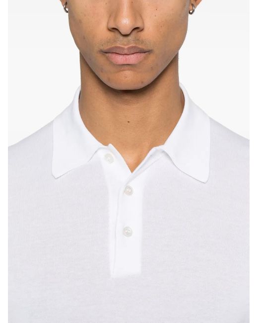 Polo De Algodón Barba Napoli de hombre de color White