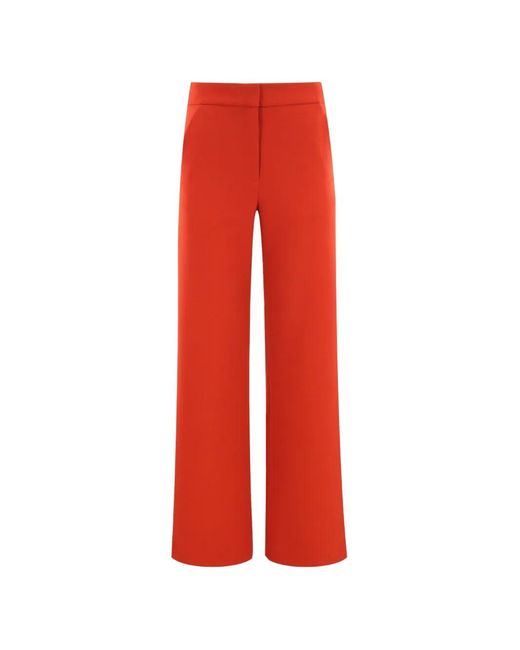 Veronica Beard Red Tonelli Trousers