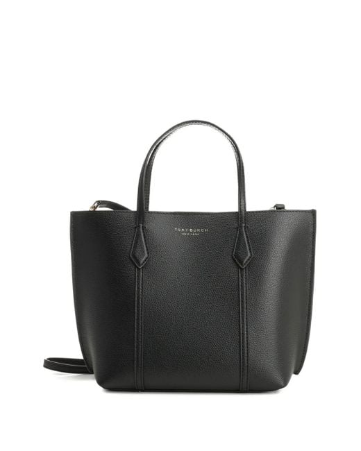 Tory Burch Kleine Perry Shopper Van Bewerkt Leer in het Black