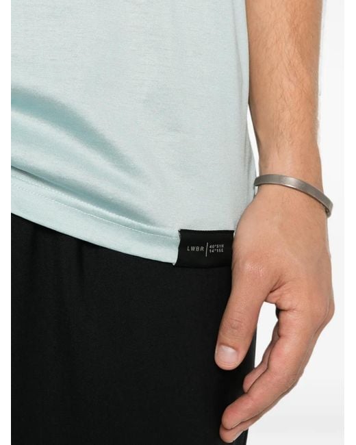 Low Brand Blue Crewneck Short-Sleeved T-Shirt for men