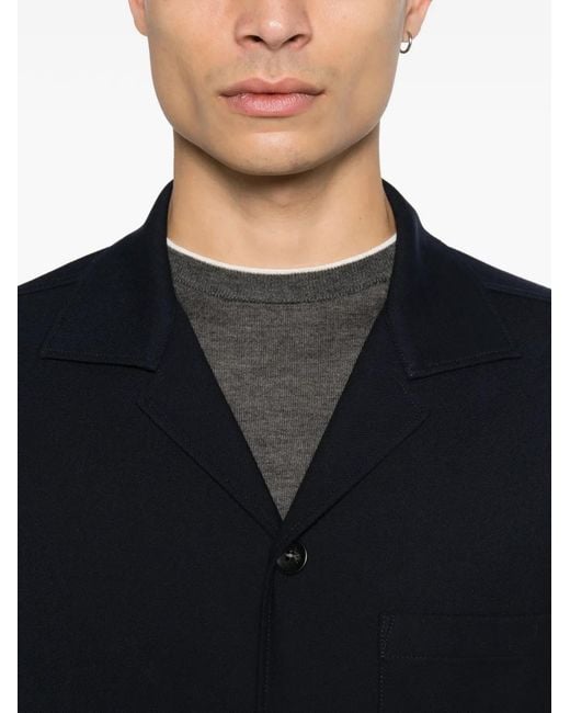 Canali Button-Up Jack in het Blue voor heren