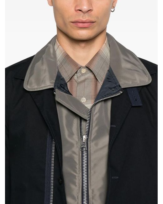 ジャケット・アウター sacai COTTON NYLON OXFORD COAT 19-02069M sacai COTTON NYLON OXFORD COAT 19-02069M