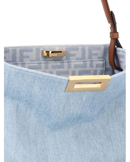 Fendi Blue Medium Way Shoulder Bag