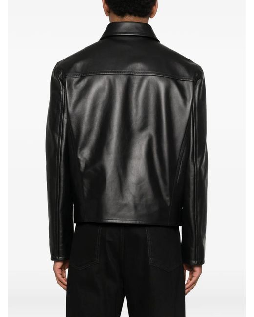 Jil Sander Black Zip-Up Jacket for men