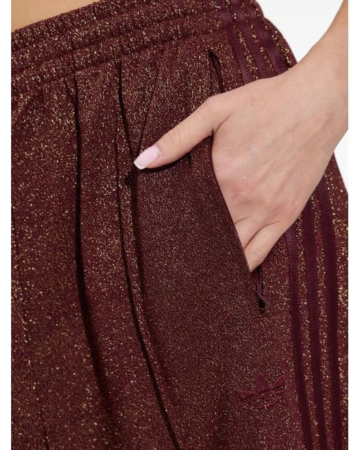 Adidas Purple Lurex Firebird Track Pants