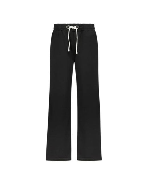 Gaelle Paris Black Drawstring Track Pants for men