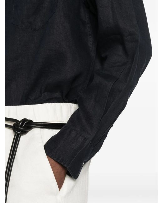 Gant Black Chest-Pocket Long-Sleeve Shirt