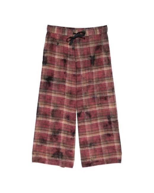 R13 Red Plaid Trousers