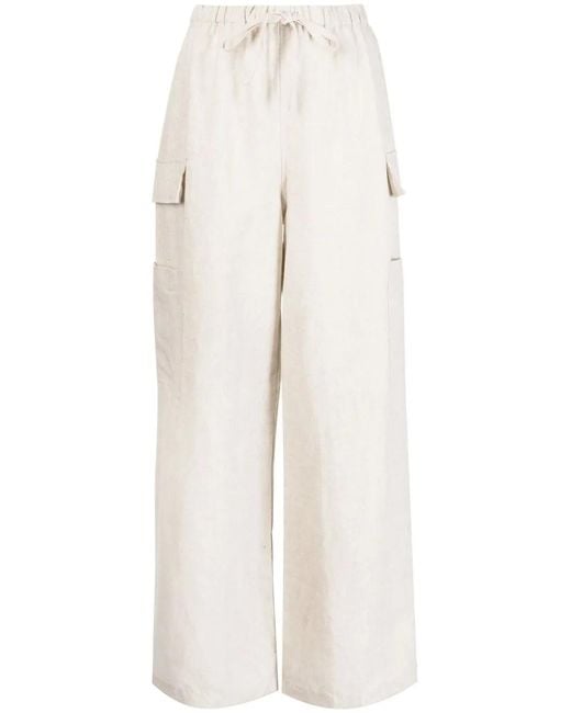 Pantalon Ethan En Lin À Coupe Ample Reformation en coloris White