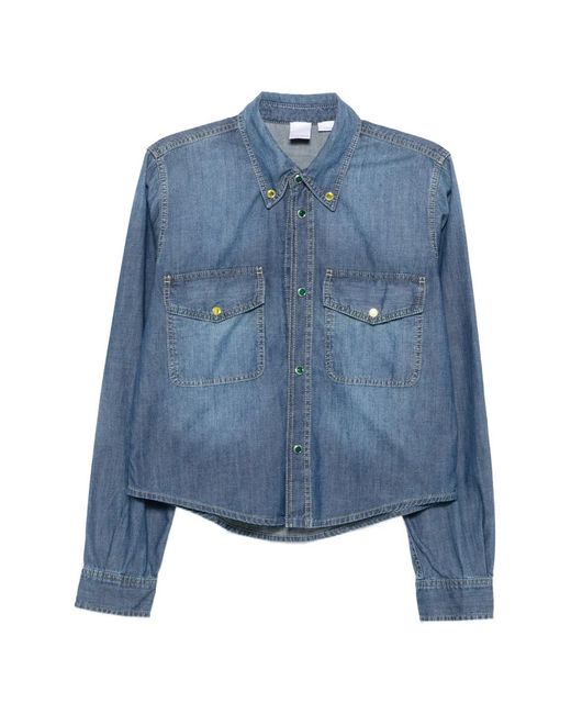 Pinko Blue Scherma Pocket Button Shirt