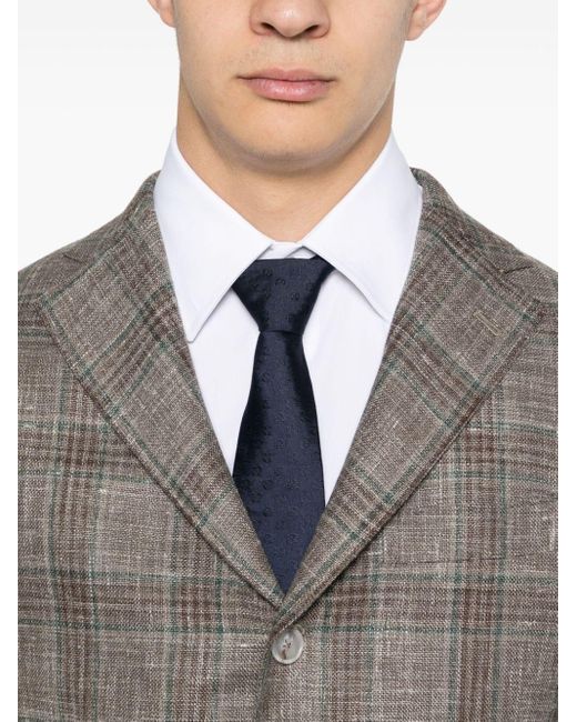 Barba Napoli Kariertes Tweed-Sakko in Gray für Herren