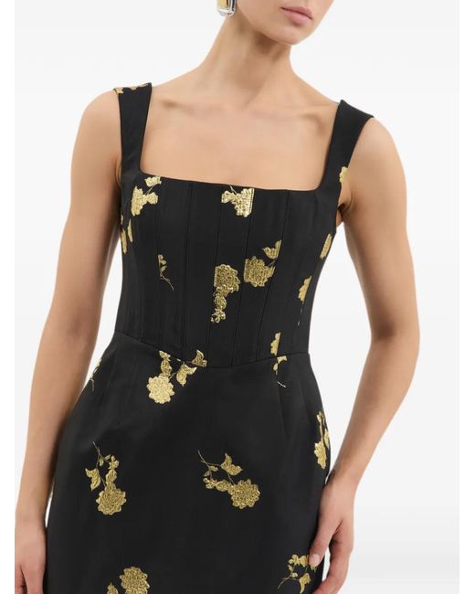 Rebecca Vallance Black Mariya Midi Dress