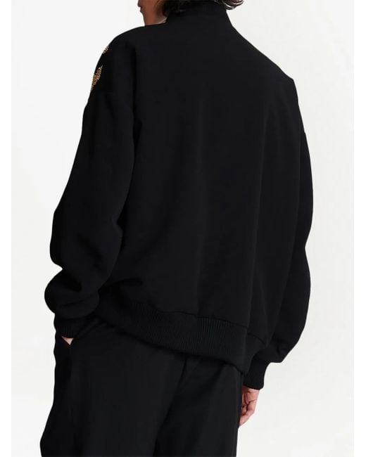 Balmain Black Metallic Zebra-Print Jacket for men