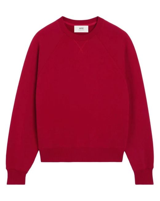 AMI La Plage Ami Sweater in het Red