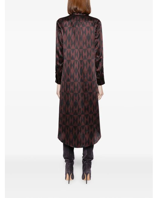 Vestido con estampado geométrico Cynthia Rowley de color Brown
