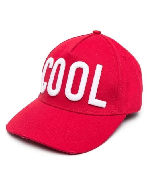 DSquared² Pink Hats Red for men