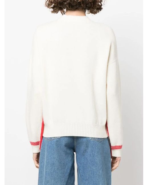 Sonia Rykiel White Crew Neck Jumper
