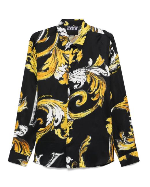 メンズ Versace Jeans Couture アウトライン バロッコ シャツ Black