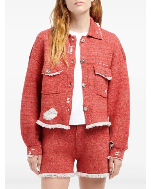Barrie Denim Jack in het Red