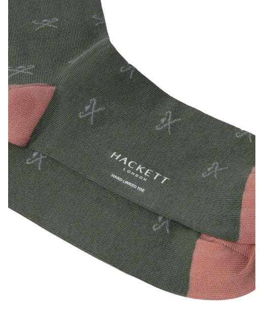 Hackett Green Icon Jacquard Socks for men