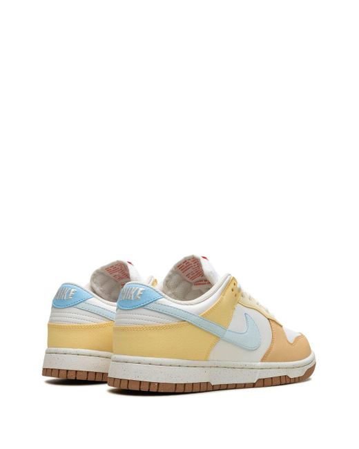 Nike Dunk Low "soft Yellow" Sneakers in het White