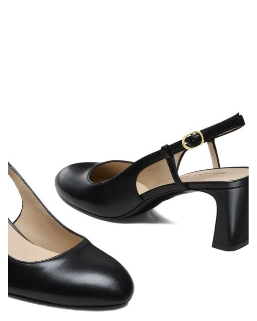 Stuart Weitzman Black Babette Slingback Pumps