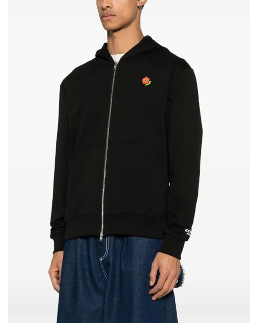 KENZO Black Pop Cotton Hoodie for men