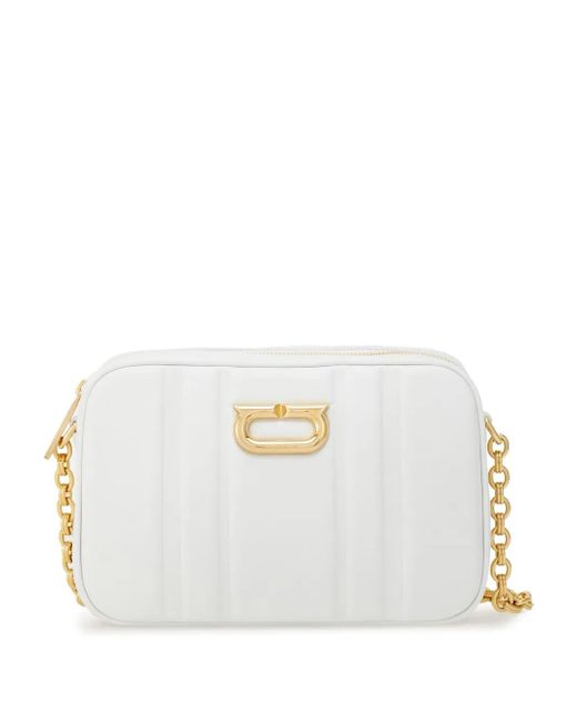 Borsa A Tracolla Gancini di Ferragamo in White