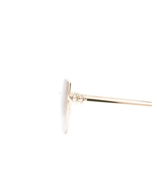 Cartier White Square-Frame Sunglasses