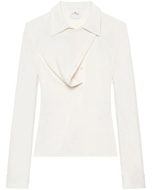 Courreges White Oblique Top