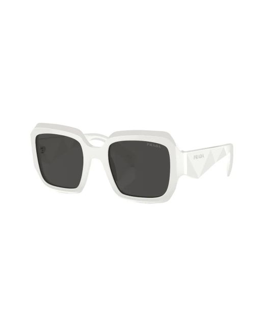 Prada Gray Oversize-Frame Sunglasses
