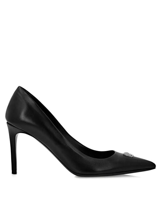 Philipp Plein Black 80Mm Decollete Pumps