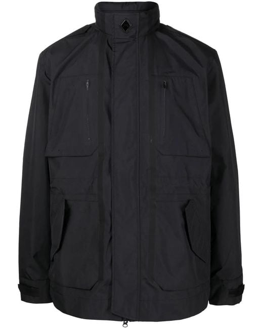 A_COLD_WALL* Black Technical M65 Logo-Patch Windbreaker for men