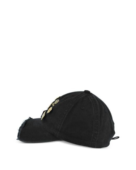 PROTOTYPES Black Pin-Badge Baseball Cap