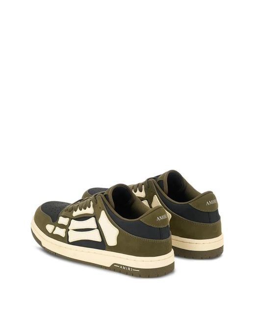 Amiri Green Skel Top Low Sneakers for men
