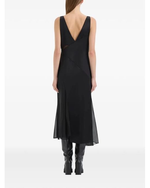 Sir Black Ingrid V-Neck Midi Dress